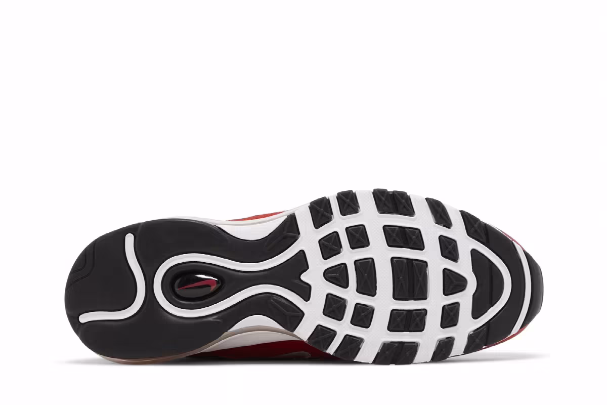 Nike Air Max 97 SE GS Black Varsity Red, view 5