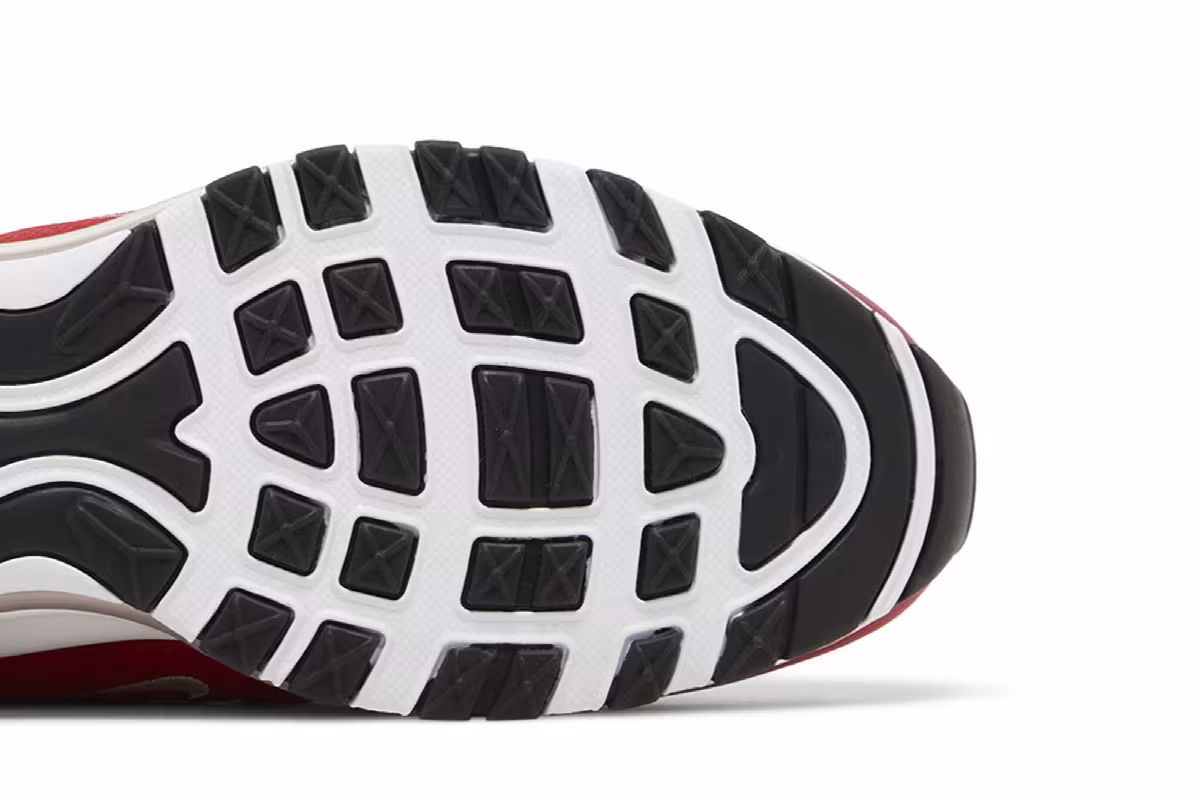 Nike Air Max 97 SE GS Black Varsity Red, view 6