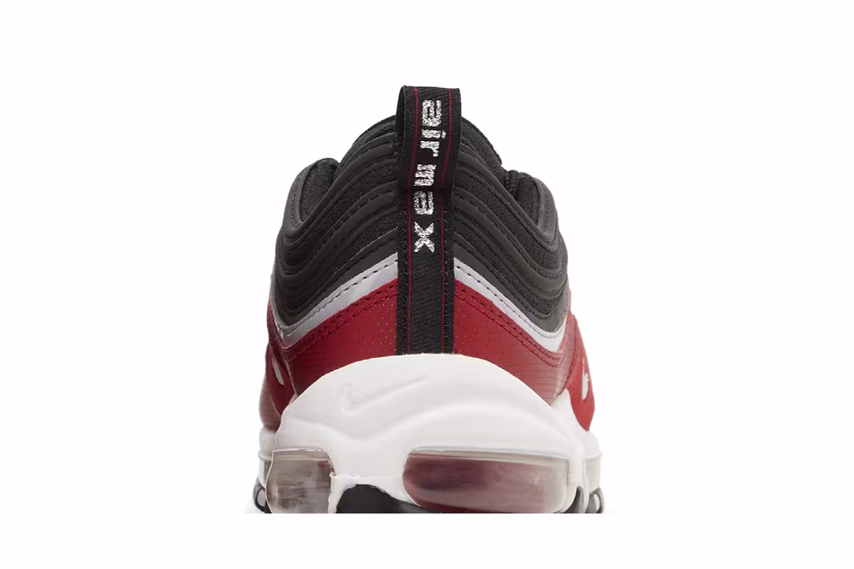 Nike Air Max 97 SE GS Black Varsity Red, view 8