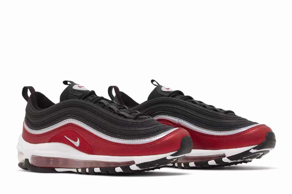 Nike Air Max 97 SE GS Black Varsity Red, view 9