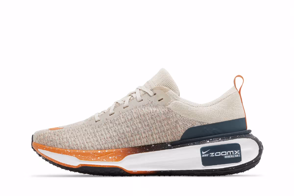 Nike ZoomX Invincible Run Flyknit 3 Oatmeal Safety Orange, view 4