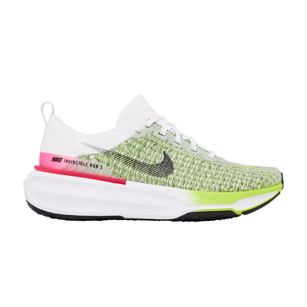 Nike ZoomX Invincible Run Flyknit 3 White Volt Hyper Pink