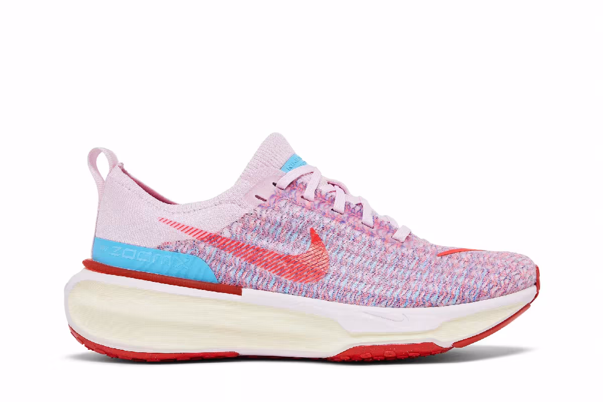 Nike Women's ZoomX Invincible 3 Pink Foam Racer Blue, view 2
