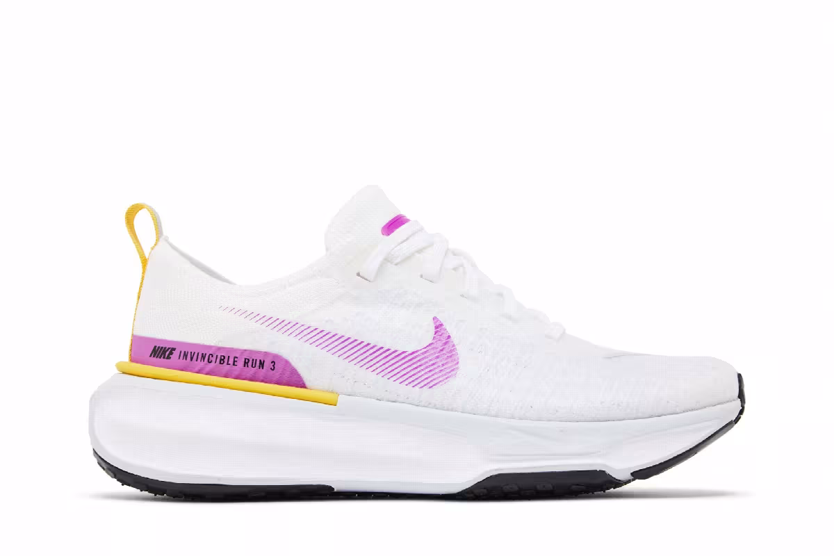 Nike Women's ZoomX Invincible 3 White Vivid Purple, view 2