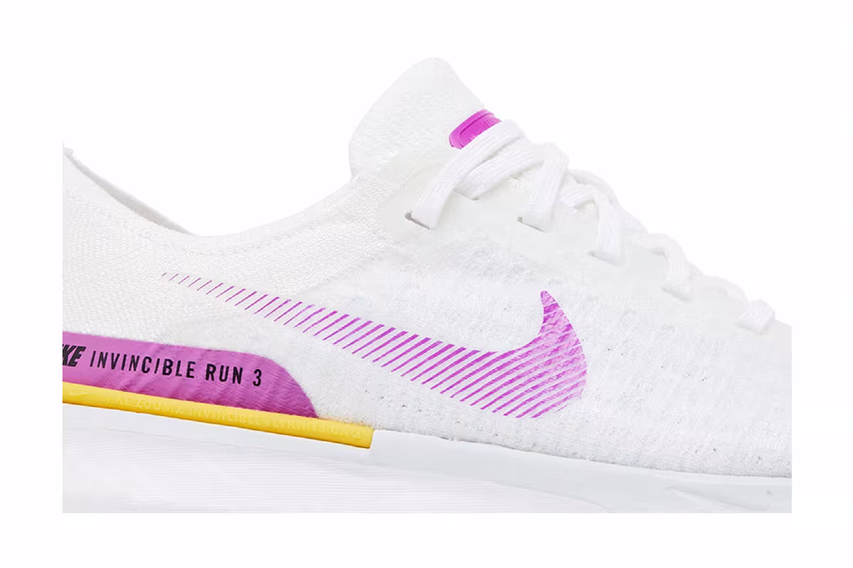 Nike Women's ZoomX Invincible 3 White Vivid Purple, view 3