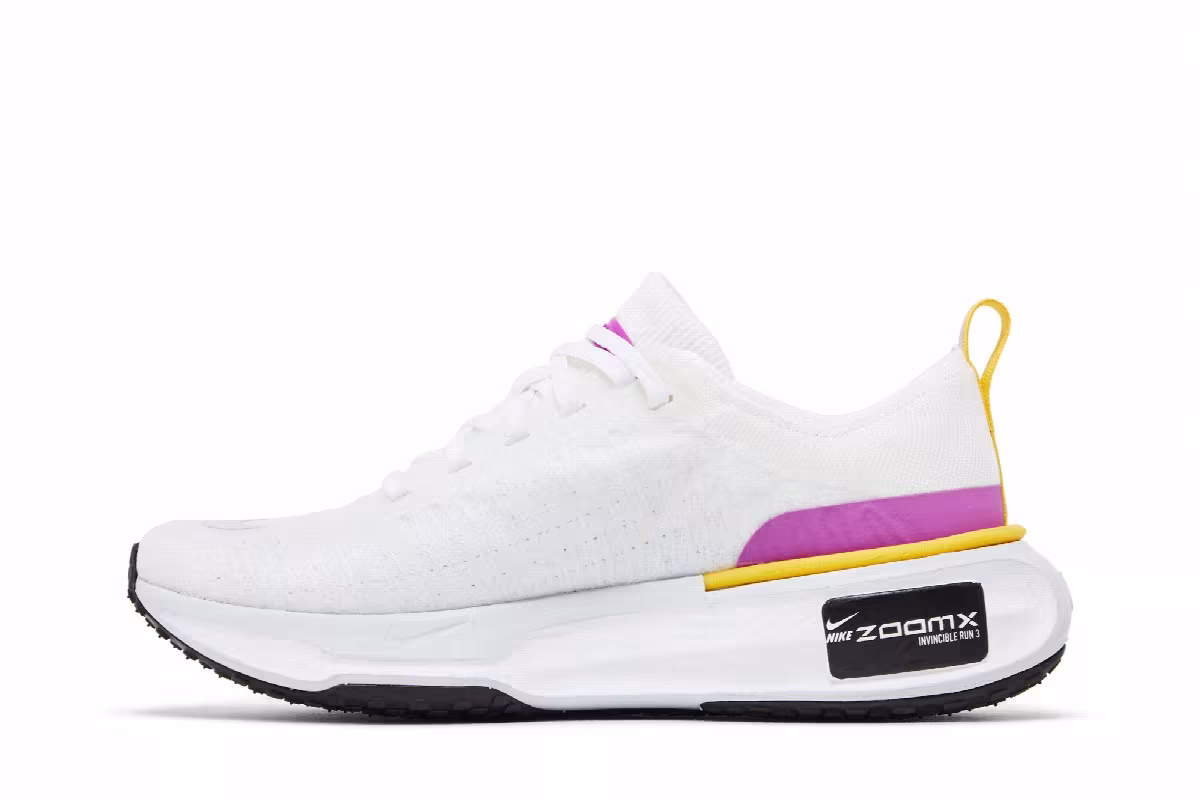 Nike Women's ZoomX Invincible 3 White Vivid Purple, view 4