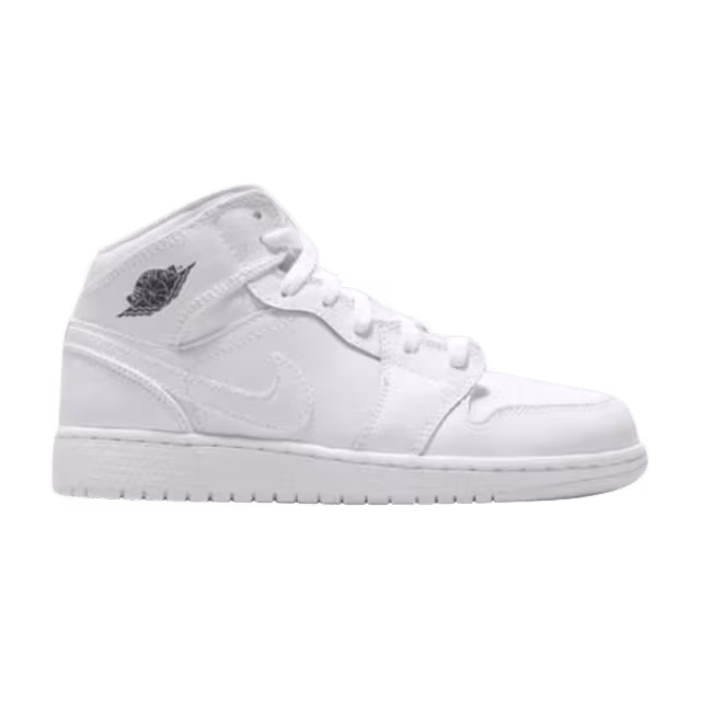 Air Jordan 1 Mid GS White Cool Grey