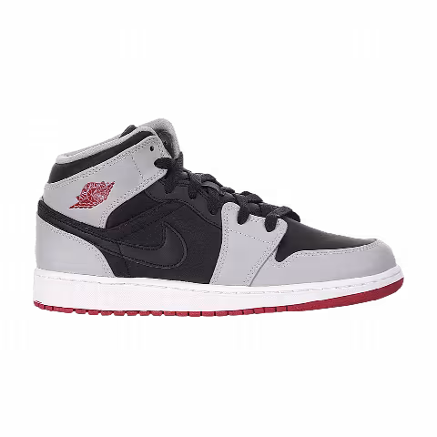 Air Jordan 1 Retro Mid GS 'Gym Red Wolf Grey'
