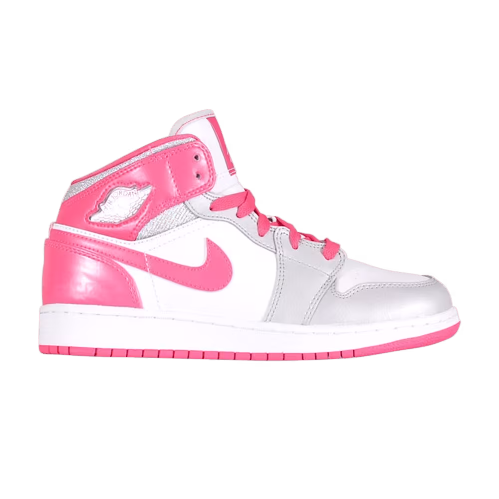 Air Jordan 1 Mid GS Platinum Pink