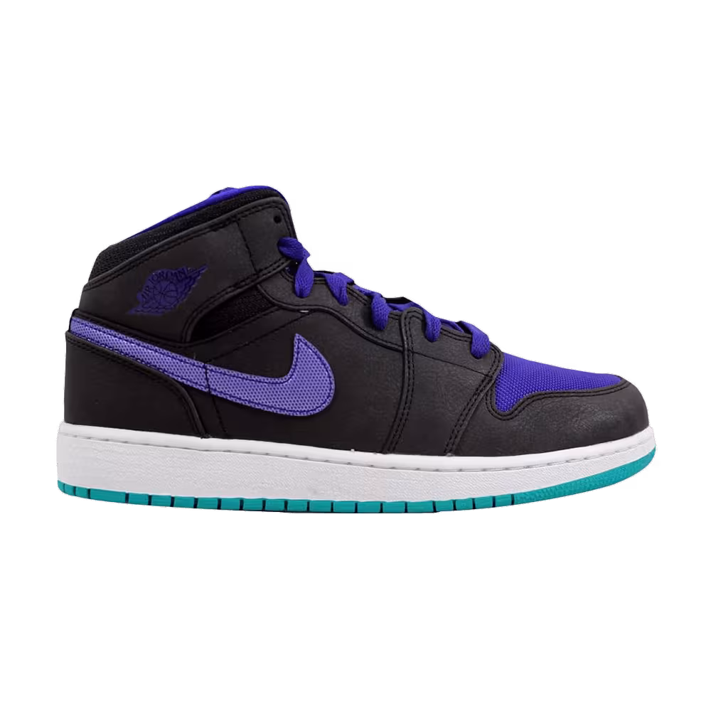 Air Jordan 1 Mid GS Black Grape Ice