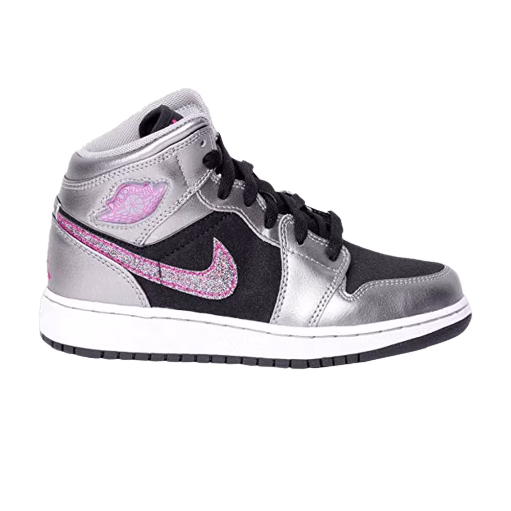 Air Jordan 1 Phat GS Silver Berry Black