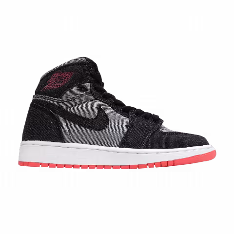 Air Jordan 1 Canvas High GS 'Alarming White'