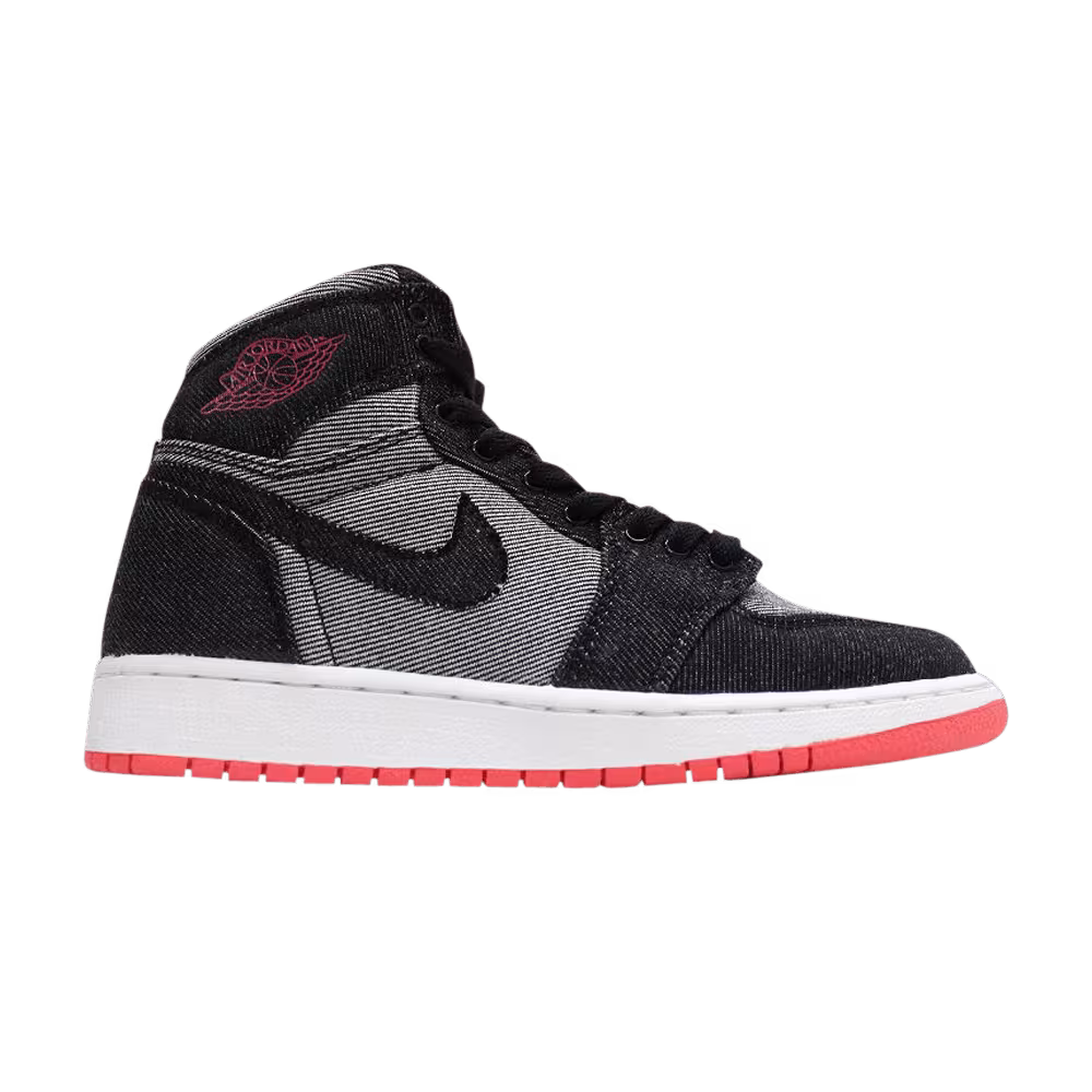 Air Jordan 1 Canvas High GS Alarming White