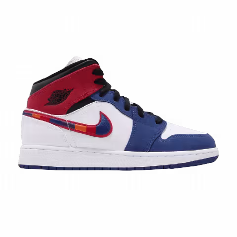 Air Jordan 1 Mid SE PS 'Multicolored Swoosh'