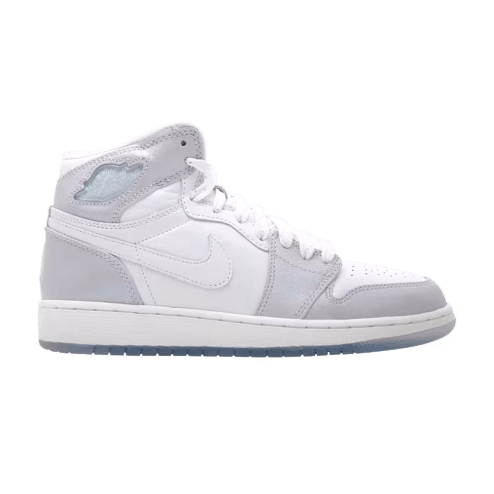 Air Jordan 1 High GS White Metallic Silver