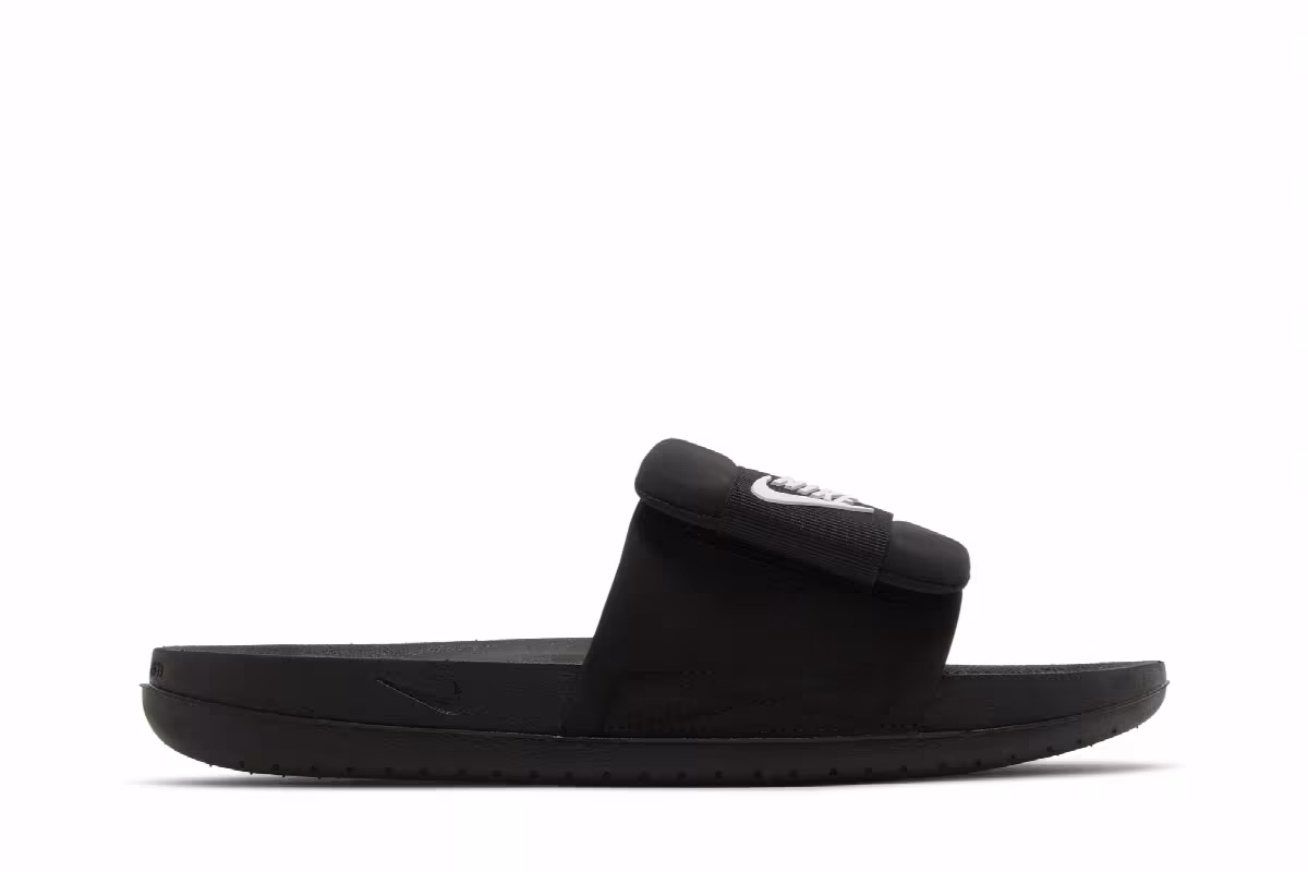 Nike Offcourt Adjust Slide Black White, view 2