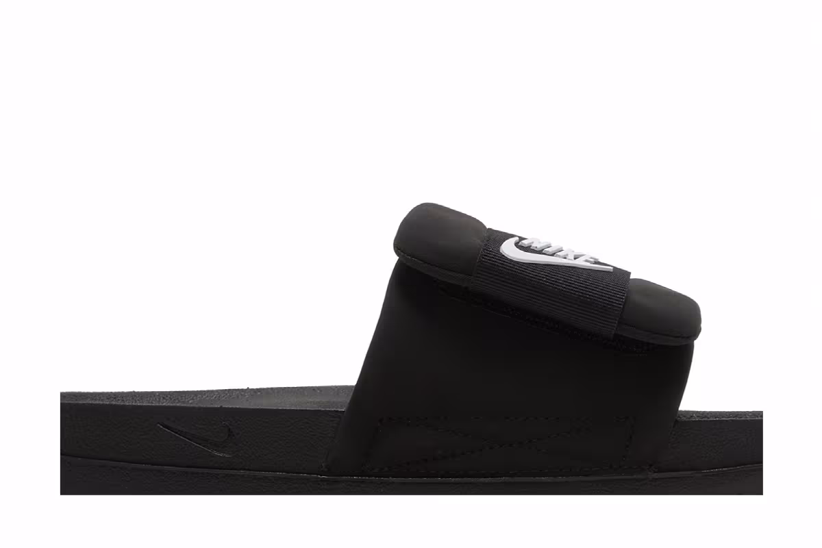 Nike Offcourt Adjust Slide Black White, view 3