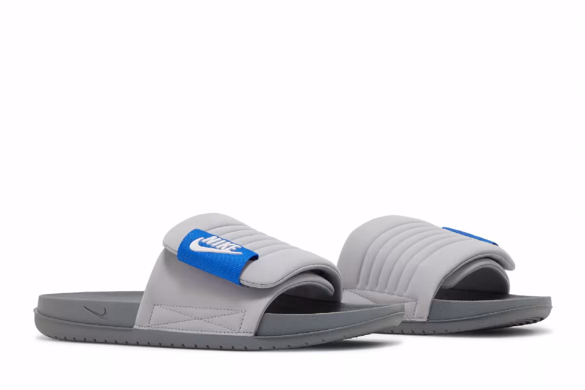Nike Offcourt Adjust Slide Wolf Grey Royal, view 9