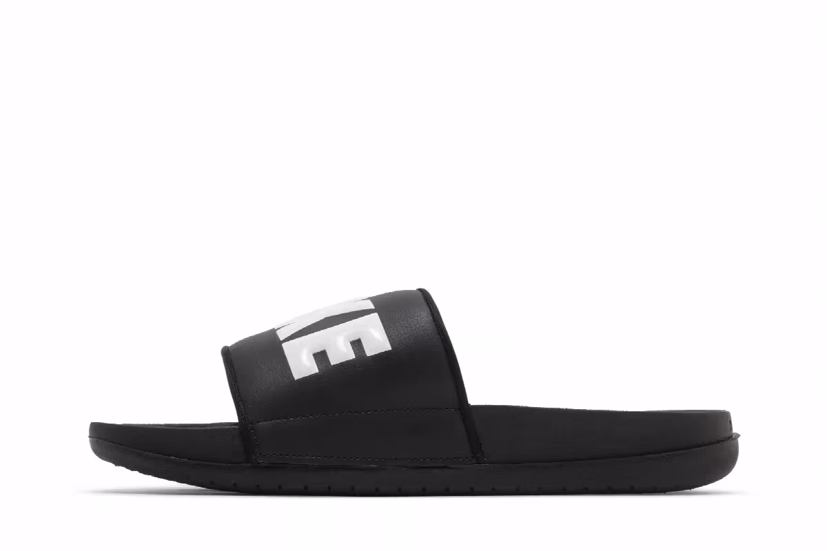 Nike Women's Offcourt Slide Black White, view 4