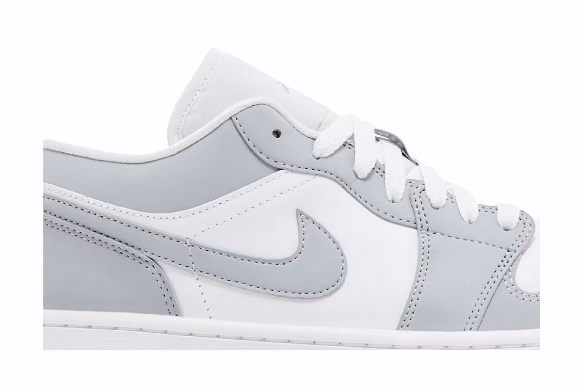 Women's Air Jordan 1 Low White Wolf Grey 2024, view 3