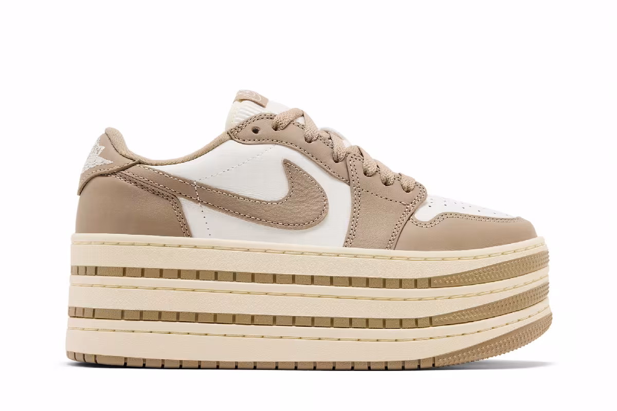 Women's Air Jordan 1 Triple Stack - Khaki, view 2