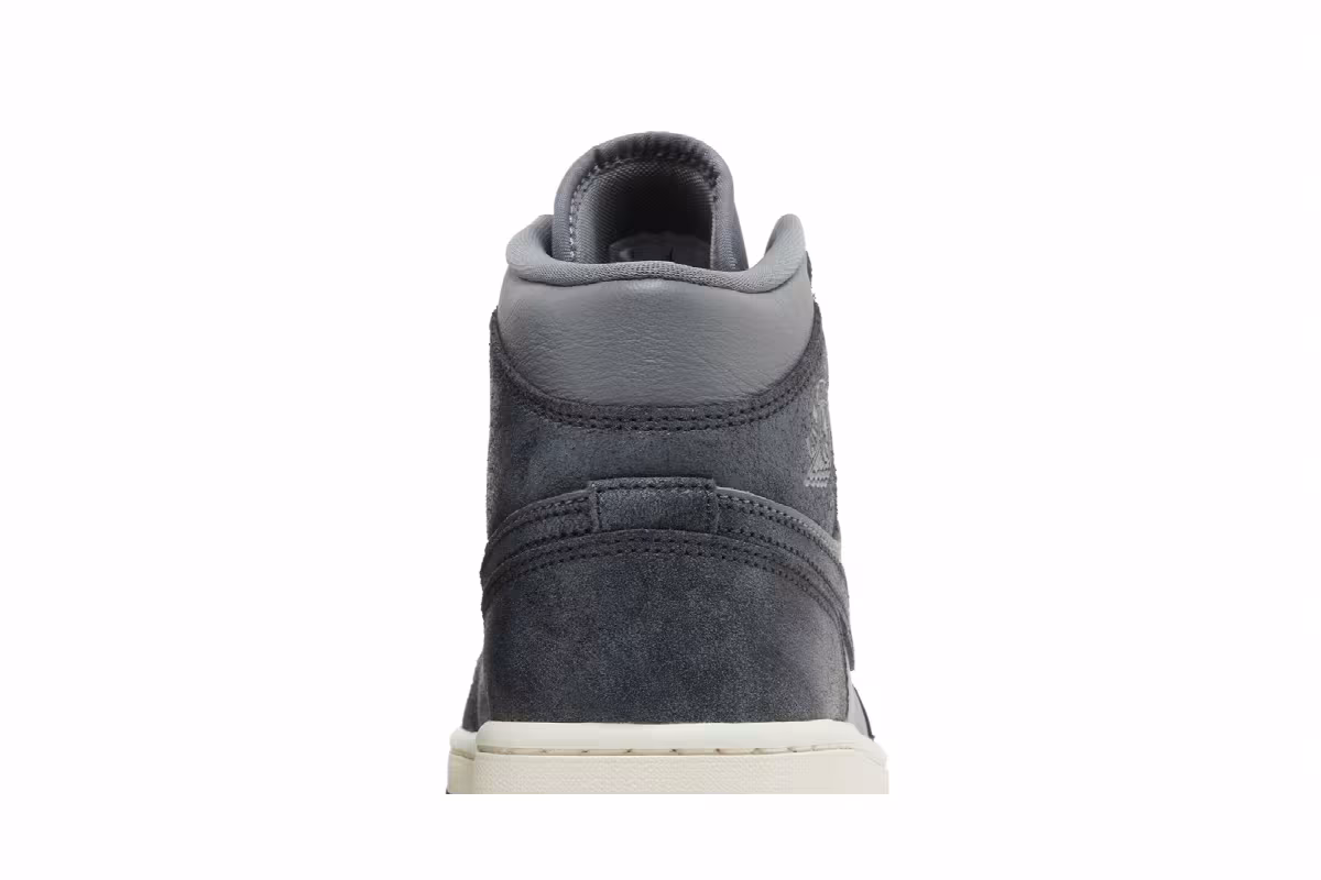 Women's Air Jordan 1 Mid Distressed Smoke Grey, view 8