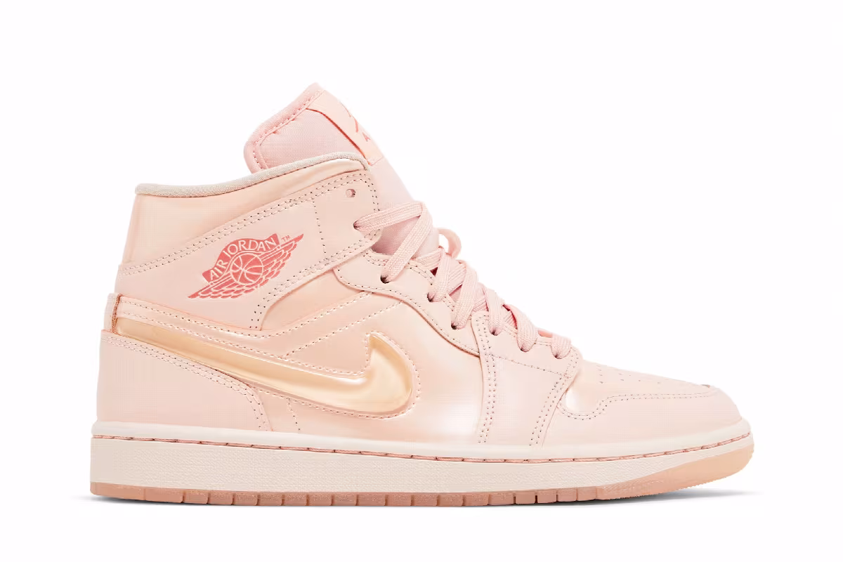 Women's Air Jordan 1 Mid Patent Valentine's Day, view 2