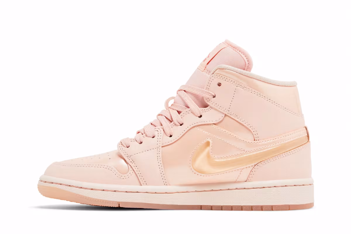 Women's Air Jordan 1 Mid Patent Valentine's Day, view 4