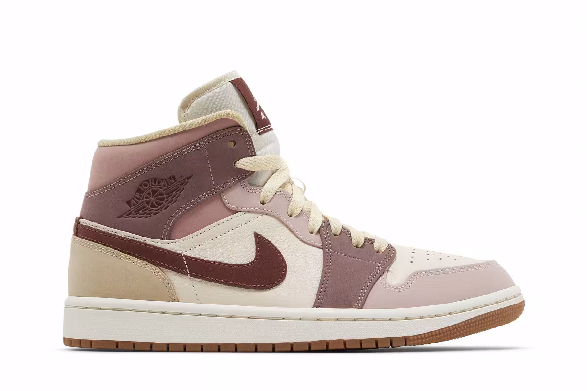 Women's Air Jordan 1 Mid SE Dark Pony Smoky Mauve, view 2