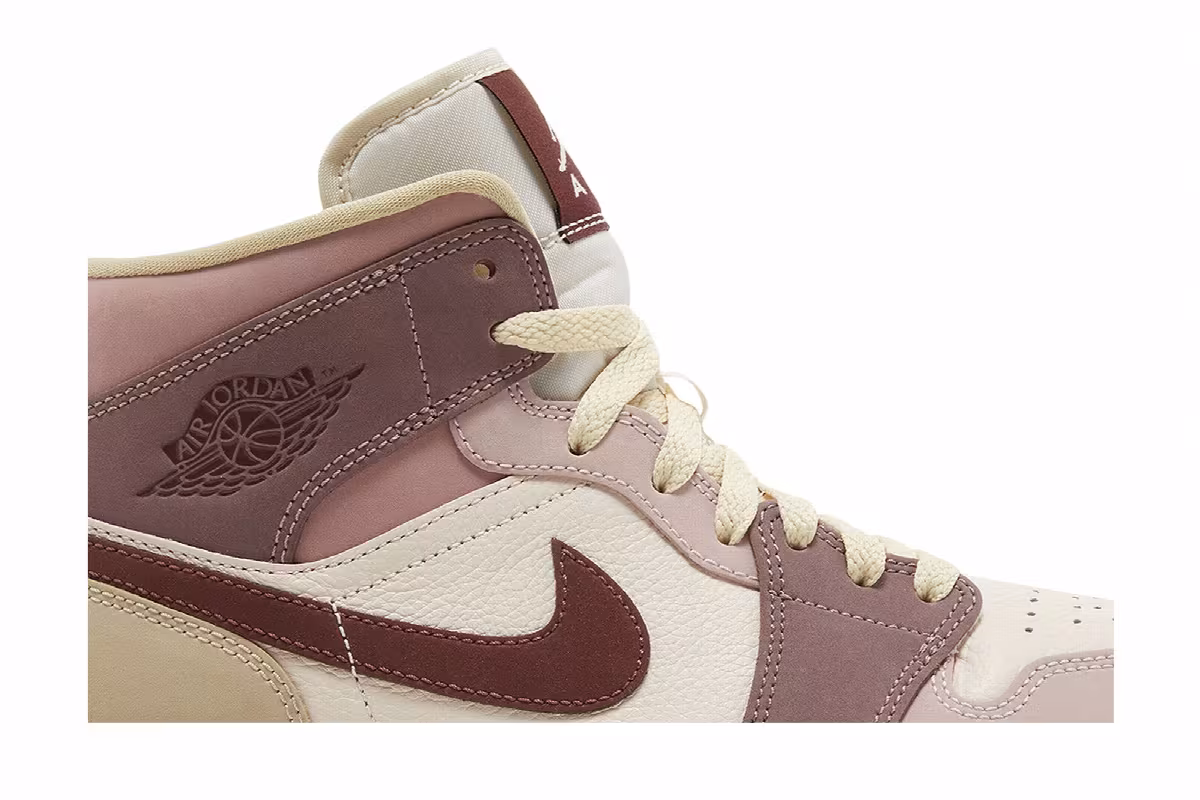Women's Air Jordan 1 Mid SE Dark Pony Smoky Mauve, view 3