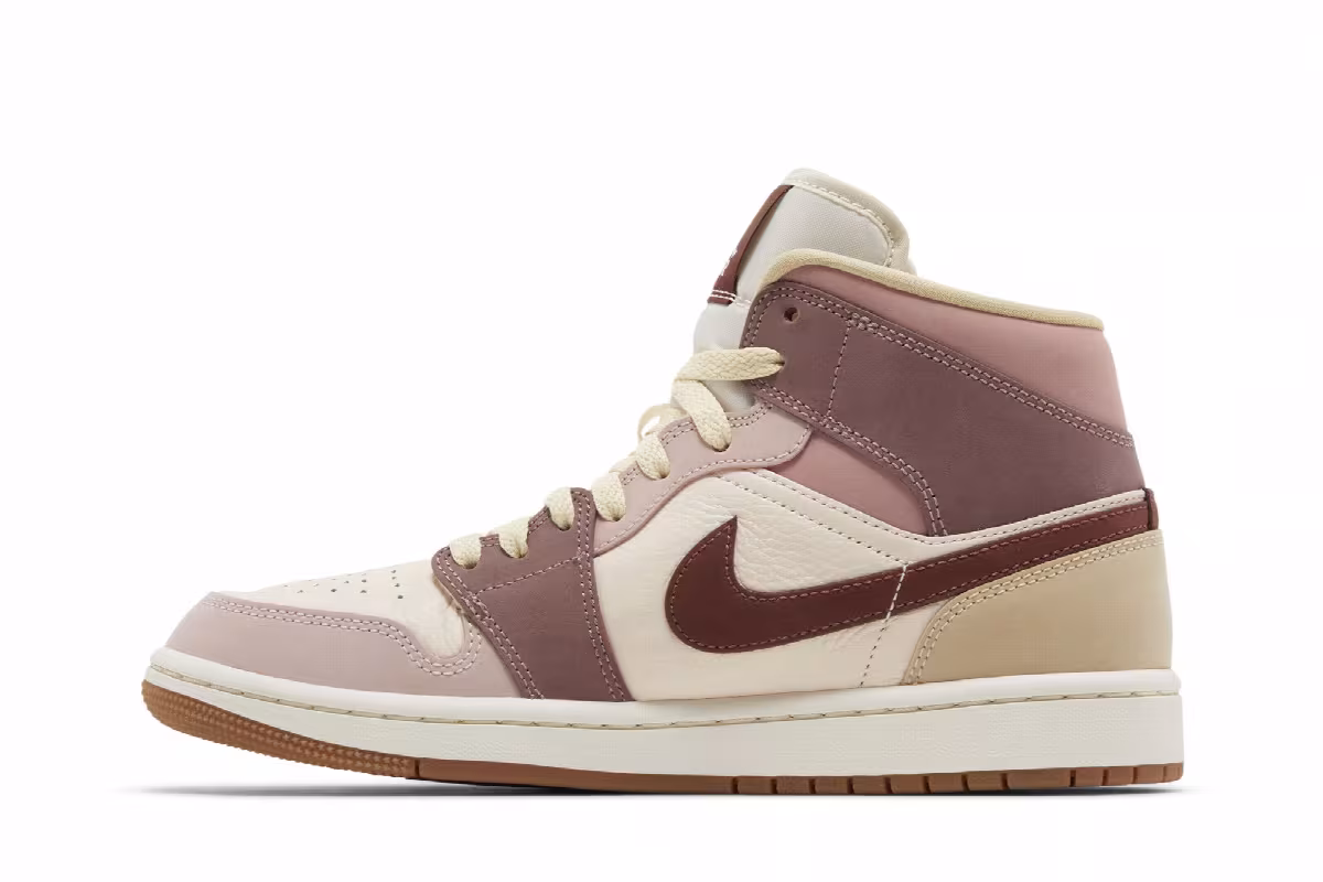 Women's Air Jordan 1 Mid SE Dark Pony Smoky Mauve, view 4