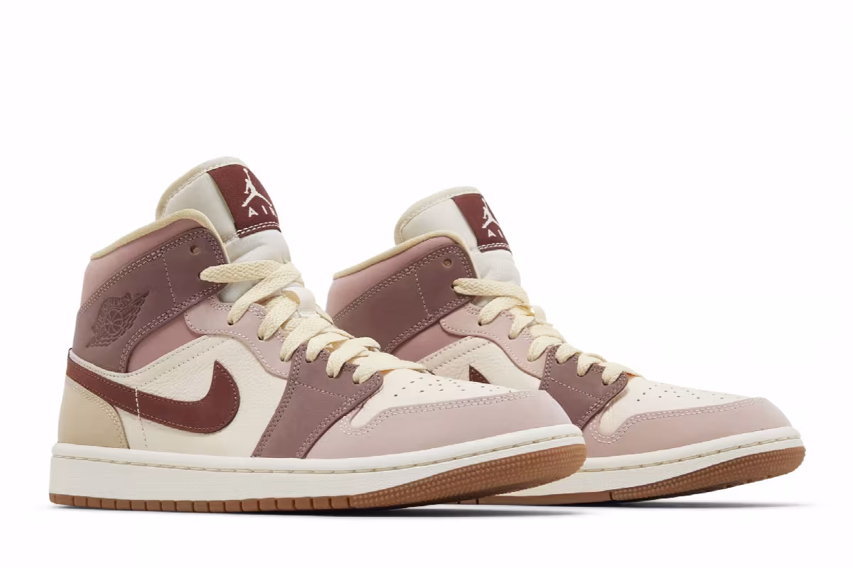 Women's Air Jordan 1 Mid SE Dark Pony Smoky Mauve, view 9