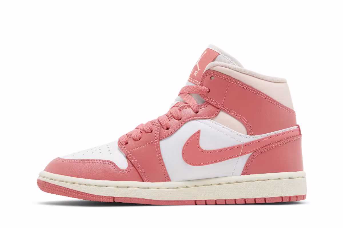 Women's Air Jordan 1 Mid Strawberries and Cream, view 4