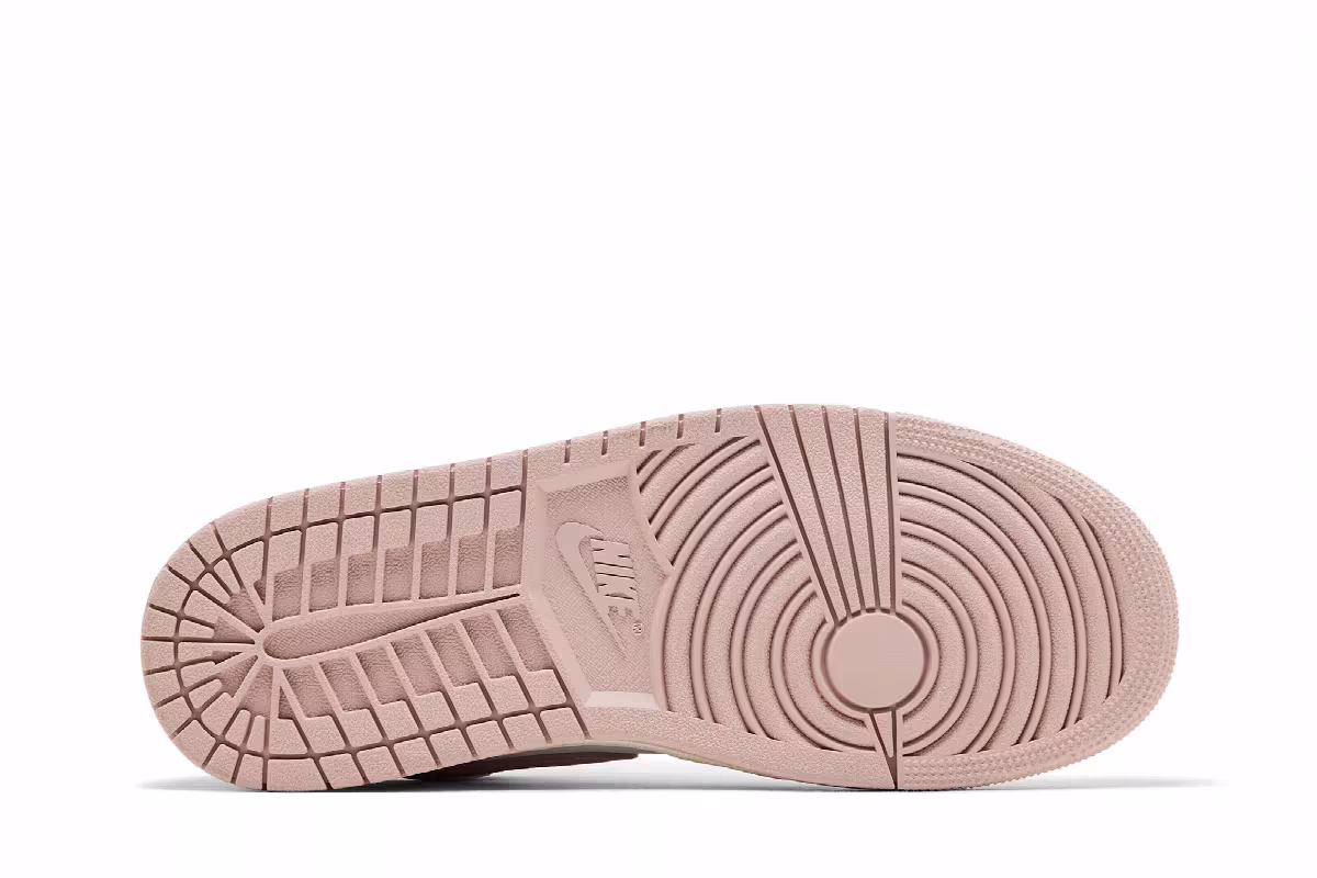 Women's Air Jordan 1 Low Pink Oxford, view 5