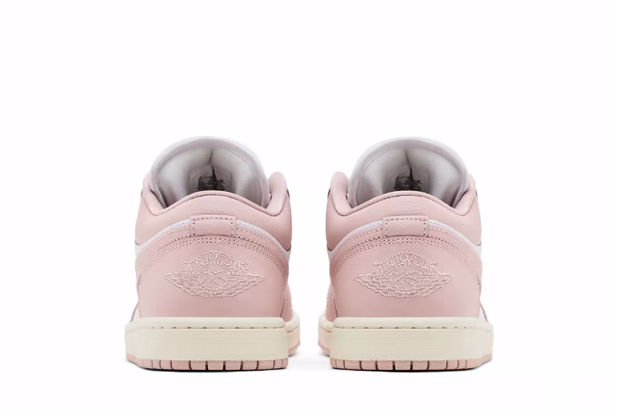Women's Air Jordan 1 Low Pink Oxford, view 7