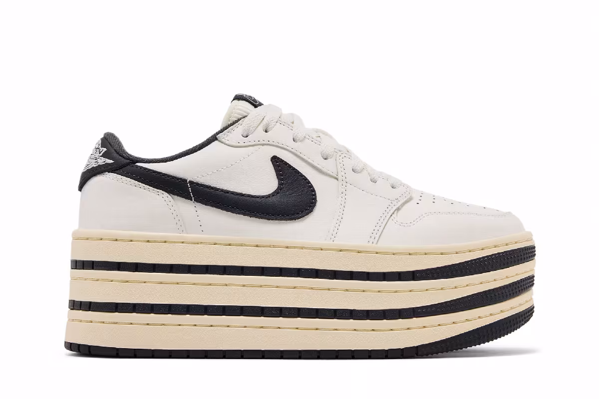 Women's Air Jordan 1 Triple Stack - Sail Coconut Milk, view 2