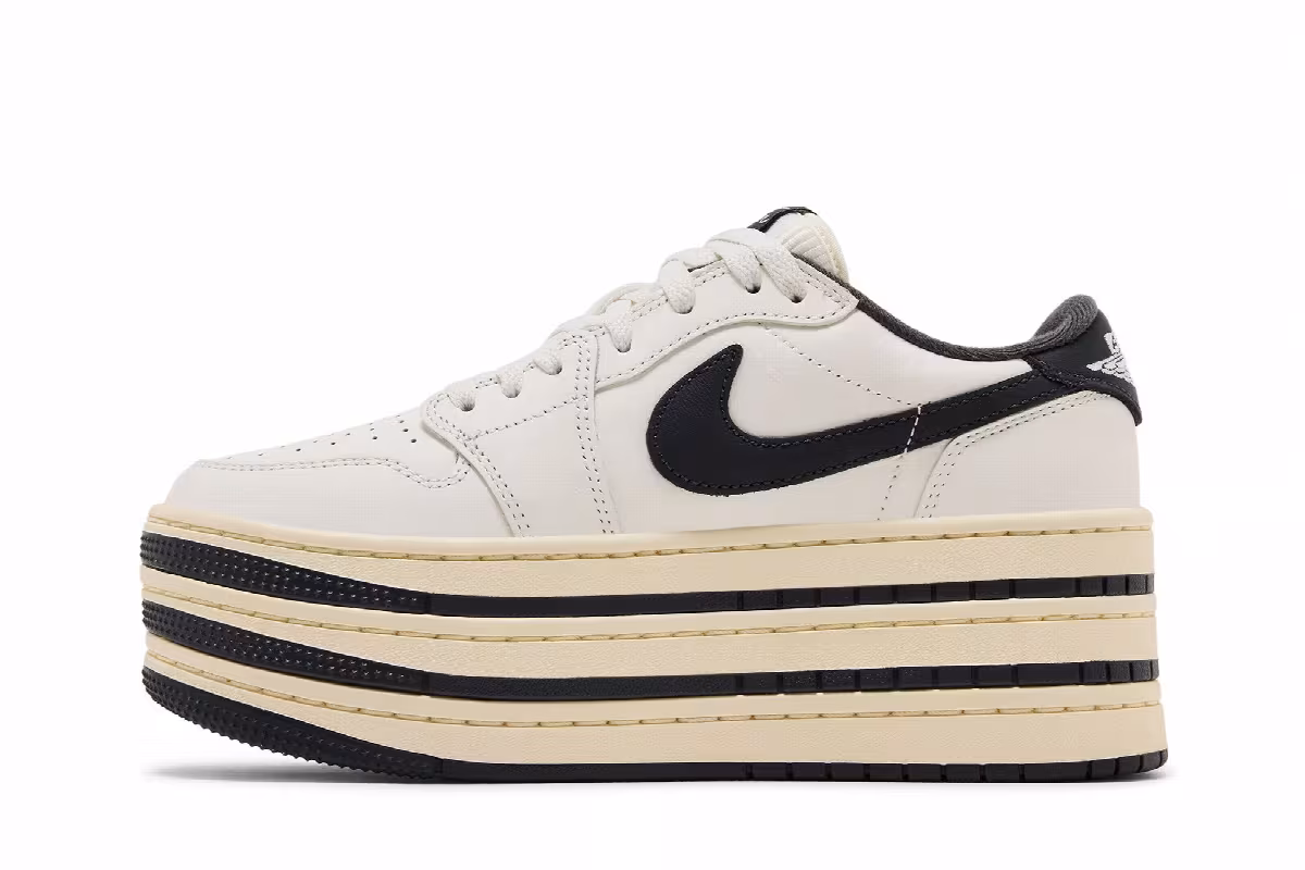 Women's Air Jordan 1 Triple Stack - Sail Coconut Milk, view 4