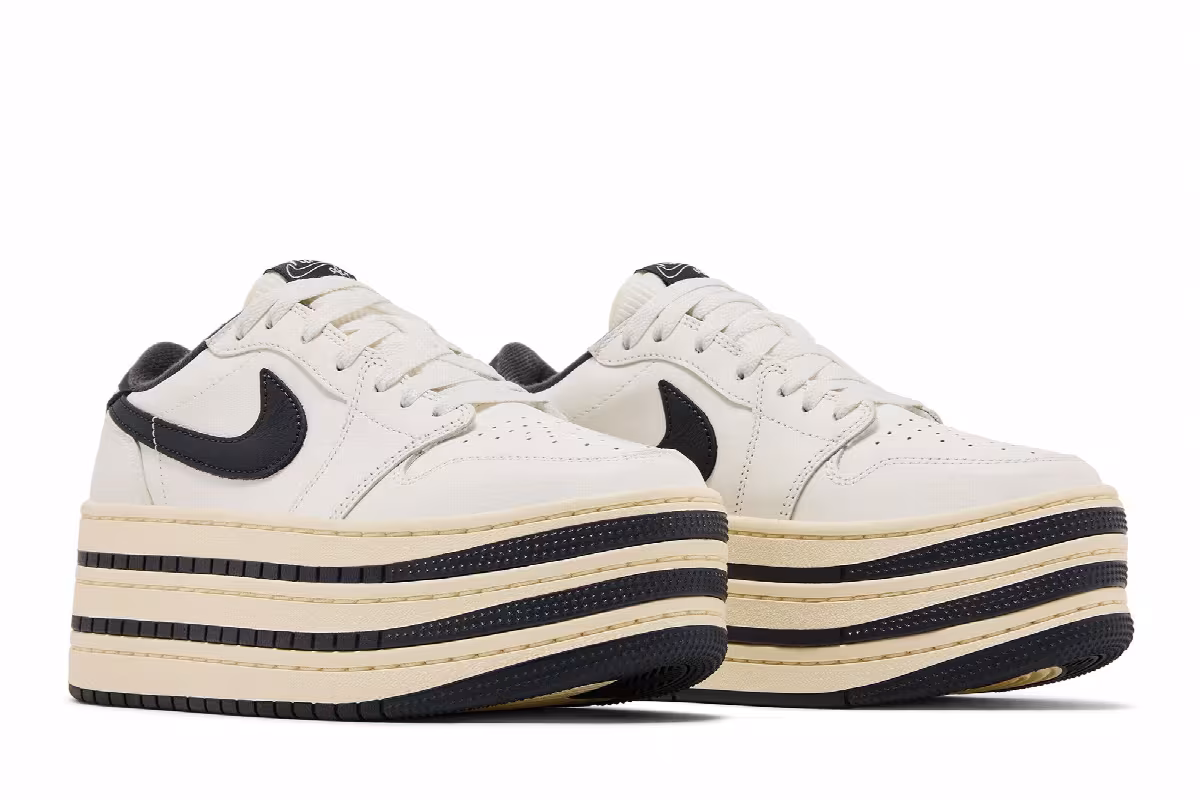 Women's Air Jordan 1 Triple Stack - Sail Coconut Milk, view 9