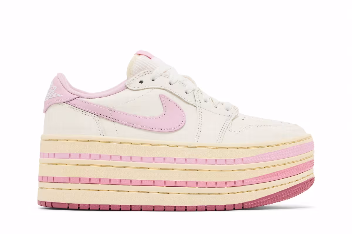Women's Air Jordan 1 Triple Stack - Pale Ivory, view 2