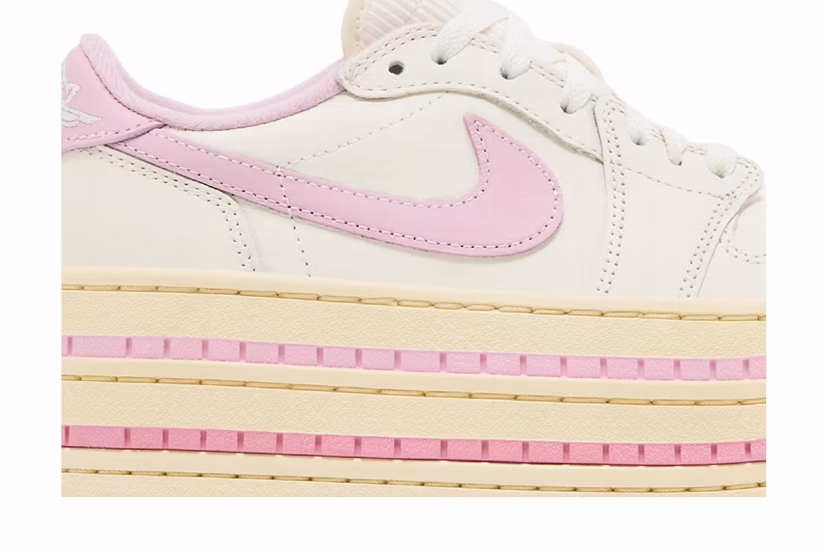 Women's Air Jordan 1 Triple Stack - Pale Ivory, view 3