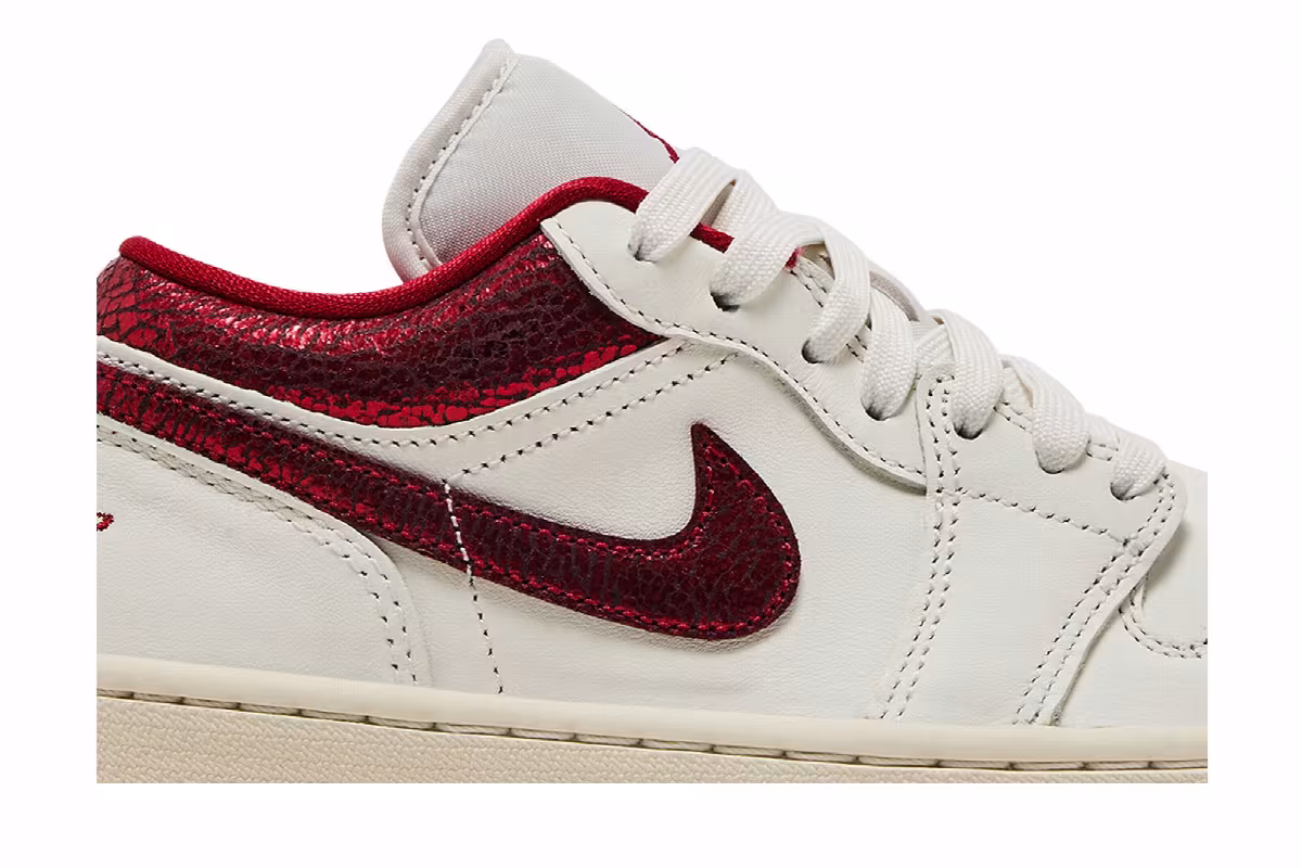 Women's Air Jordan 1 Low Ruby, view 3
