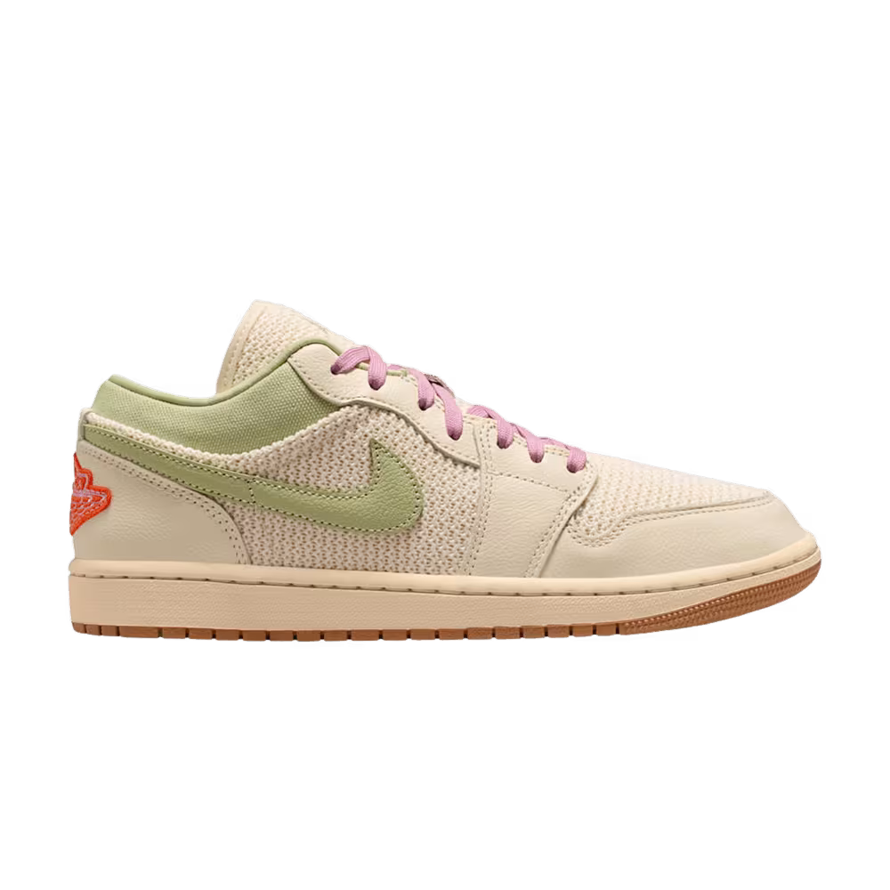 Women's Air Jordan 1 Low SE Sail Olive Aura Pearl White