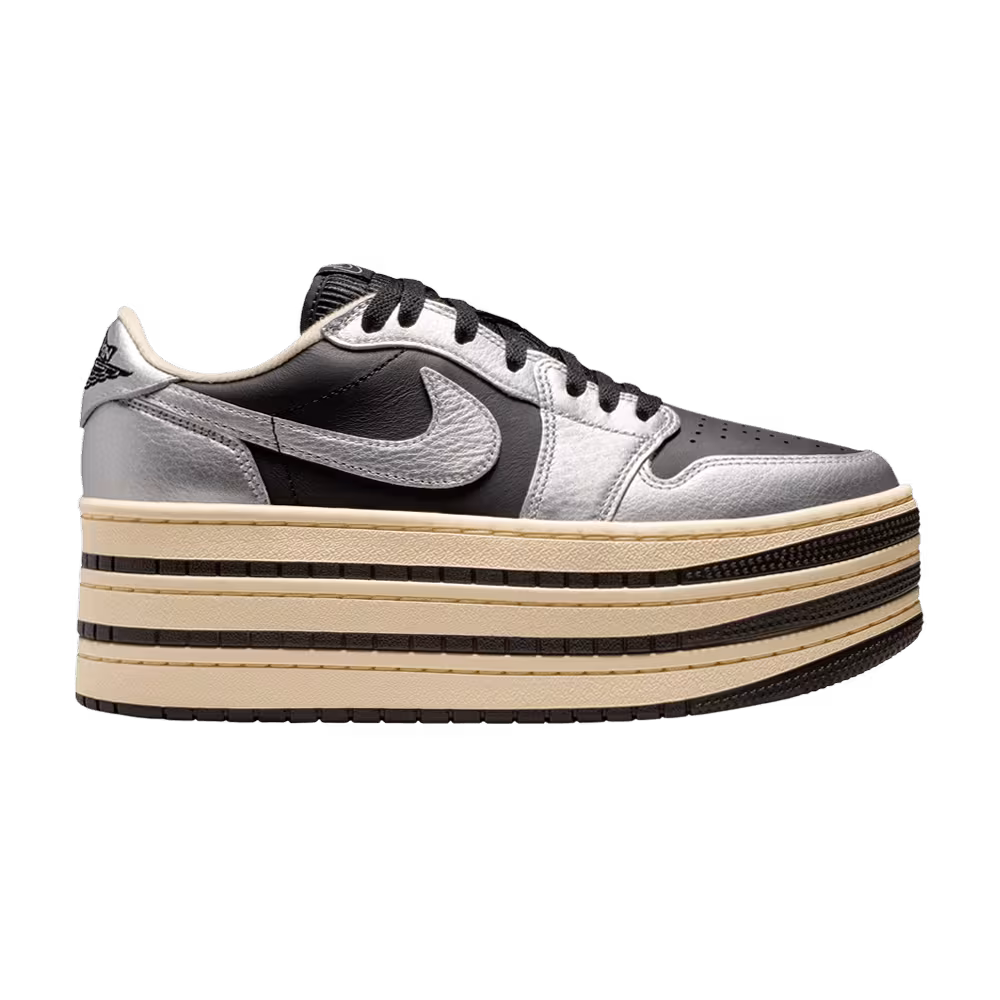 Women's Air Jordan 1 Triple Stack - Metallic Silver