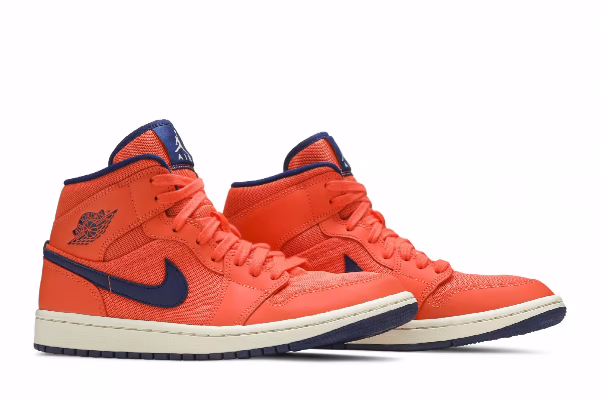 Women's Air Jordan 1 Mid Turf Orange, view 9