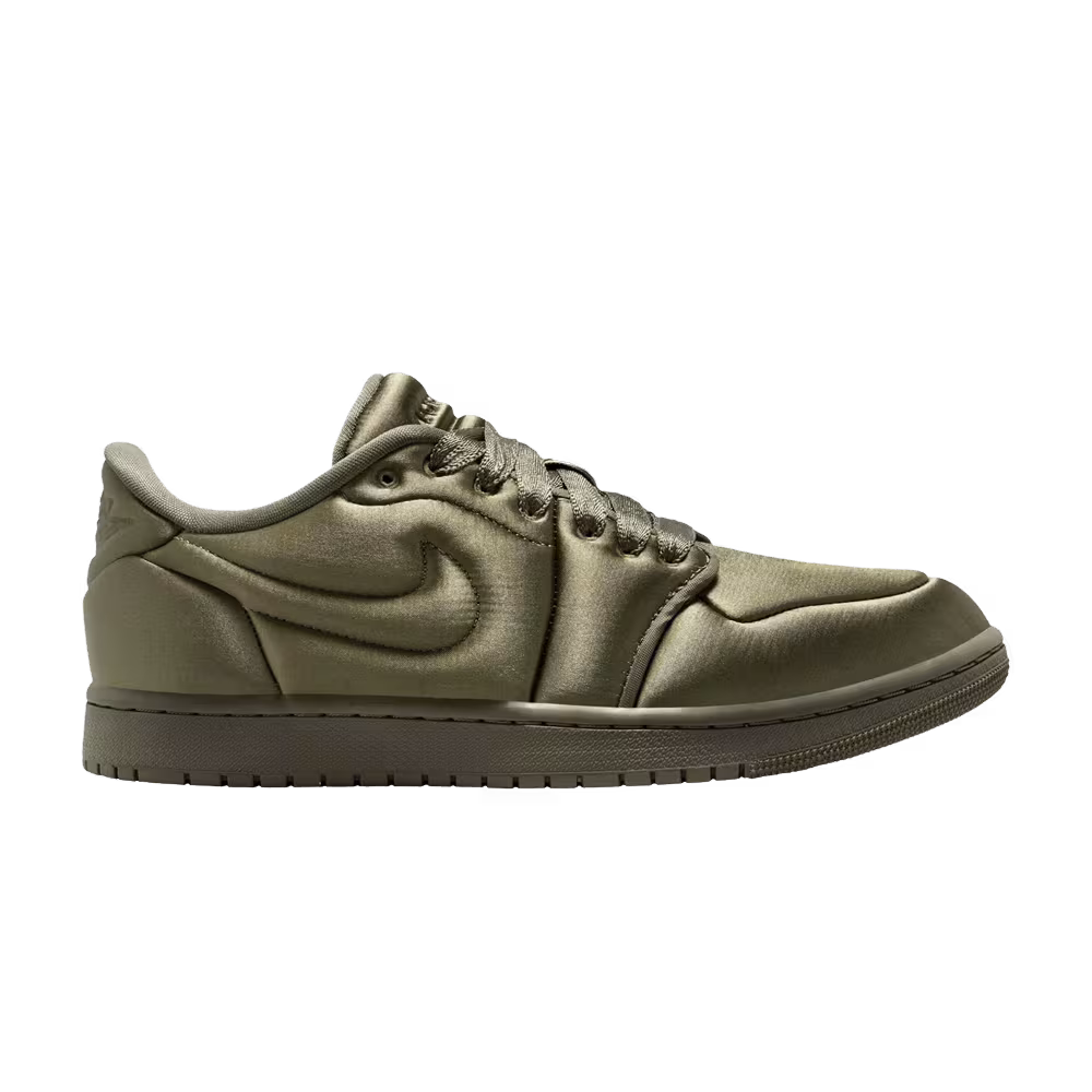 Women's Air Jordan 1 Low Method of Make Satin Medium Olive