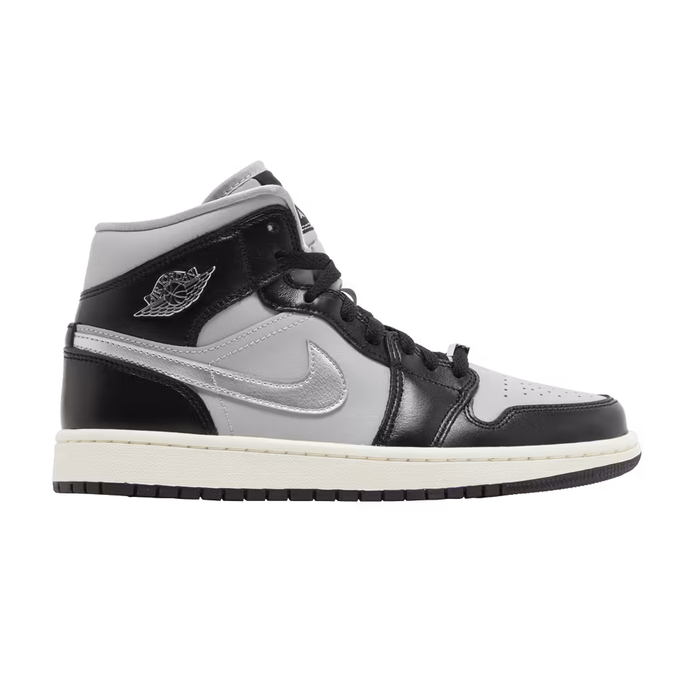 Women's Air Jordan 1 Mid SE Black Chrome