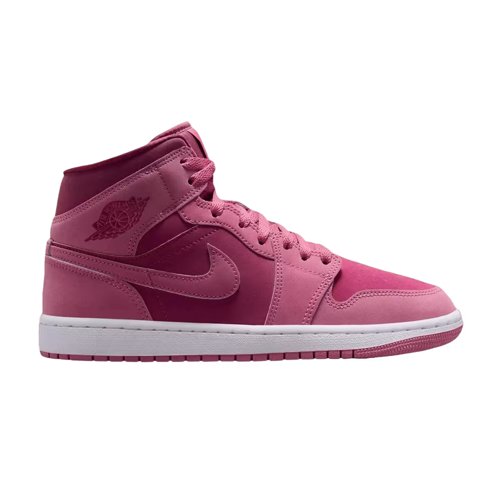 Women's Air Jordan 1 Mid Desert Berry White Sweet Beet