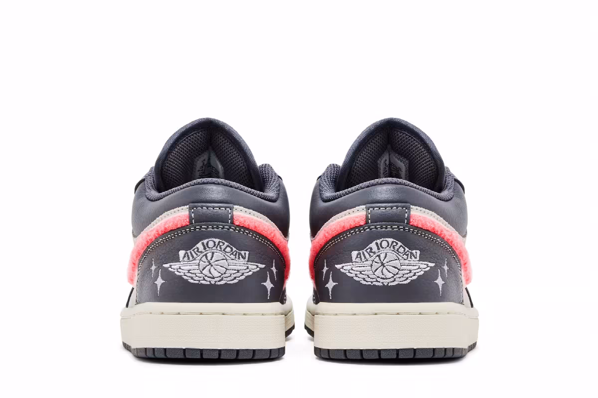 Women's Air Jordan 1 Low SE Light Graphite Hot Punch, view 7