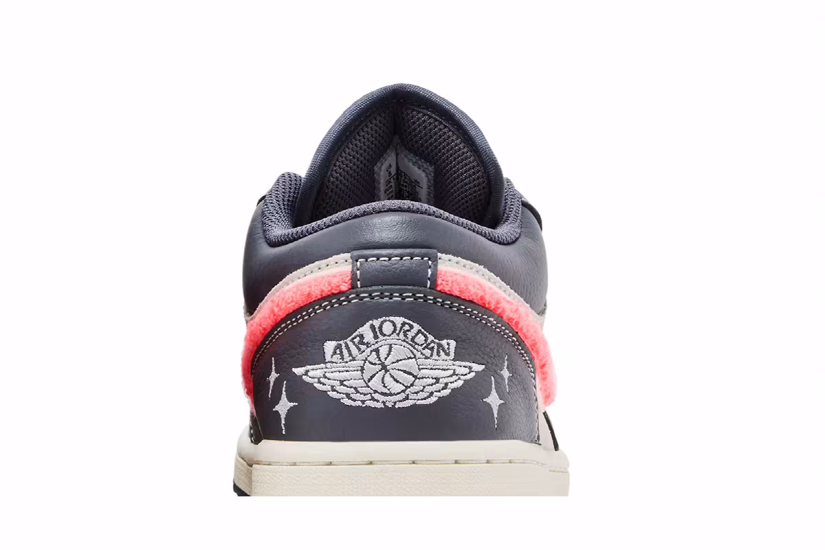 Women's Air Jordan 1 Low SE Light Graphite Hot Punch, view 8