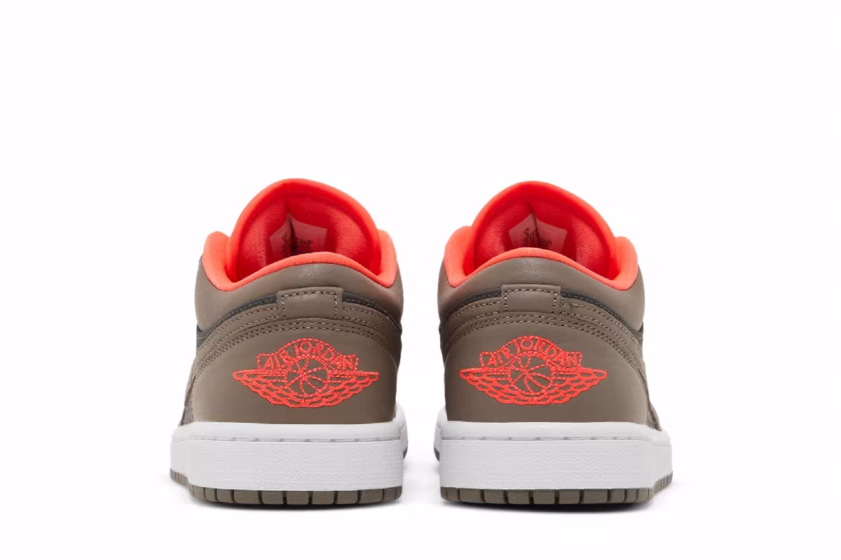Women's Air Jordan 1 Low SE Black Olive Bright Crimson, view 7